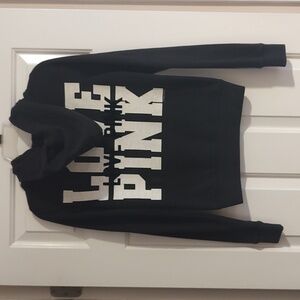 Victoria Secret Pink Black Hoodie XS